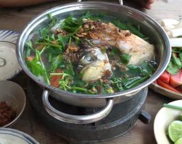 Lẩu cá chim trắng