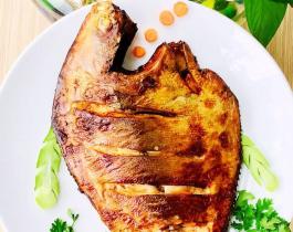 Cá chim trắng nướng sa tế