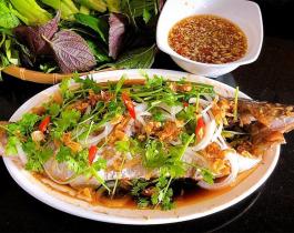 Cá diêu hồng hấp Hồng Kông