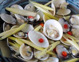 Nghêu hấp sả
