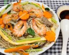 Bún gạo xào thập cẩm