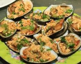 Sò lông nướng mỡ hành