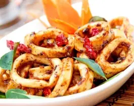 Mực xào sa tế