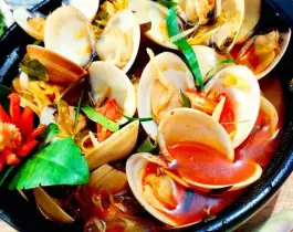 Nghêu hấp thái 