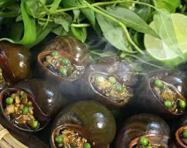 Ốc bươu nướng tiêu xanh