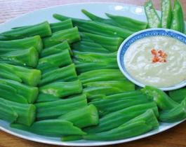 Đậu bắp luộc