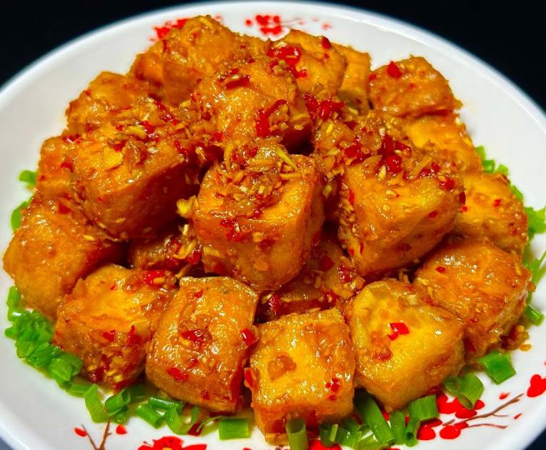 Đậu hũ chiên sả