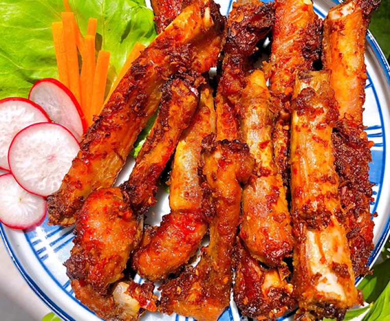 Sườn heo nướng chao