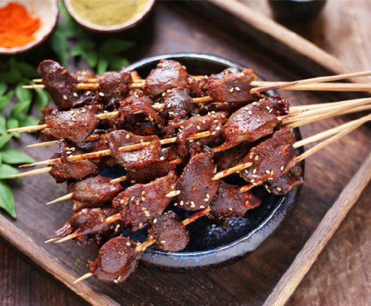 Mề gà nướng