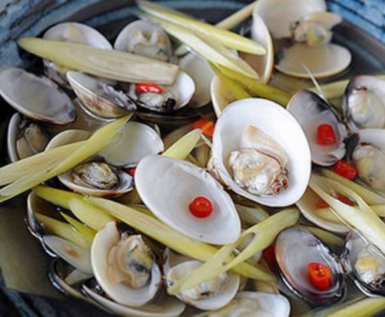 Nghêu hấp sả