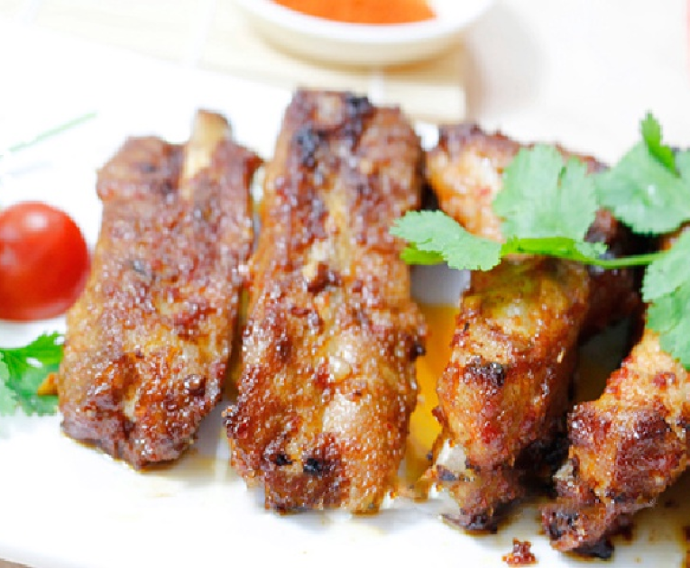 Sườn heo nướng muối ớt