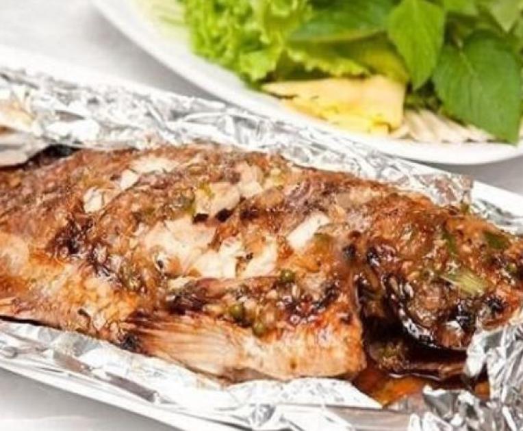 Cá da bò nướng giấy bạc