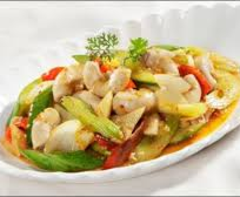 Dồi trường xào chua ngọt