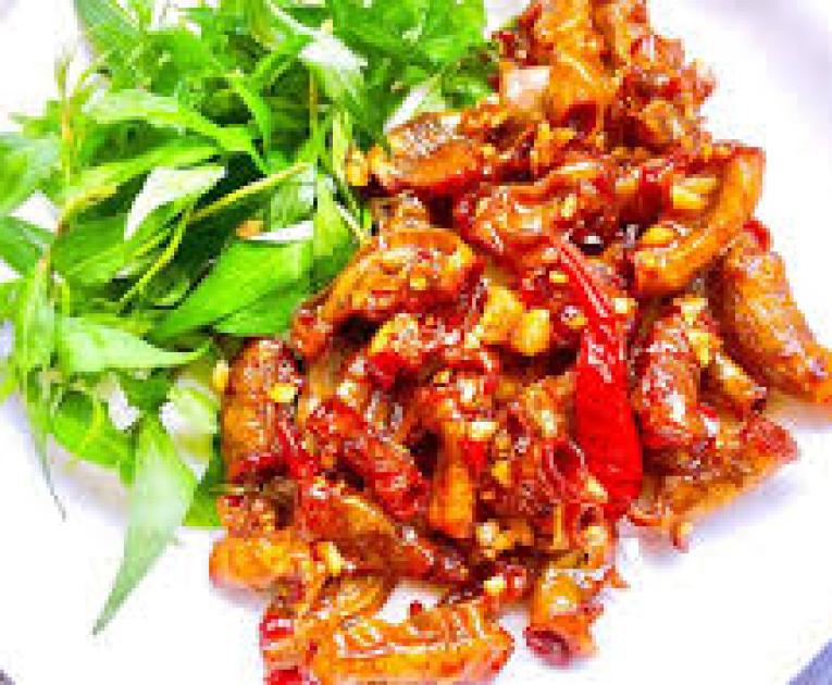 Phèo non nướng muối ớt