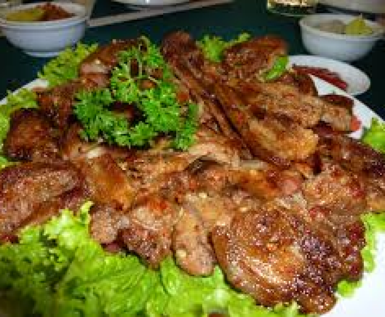 Heo rừng nướng