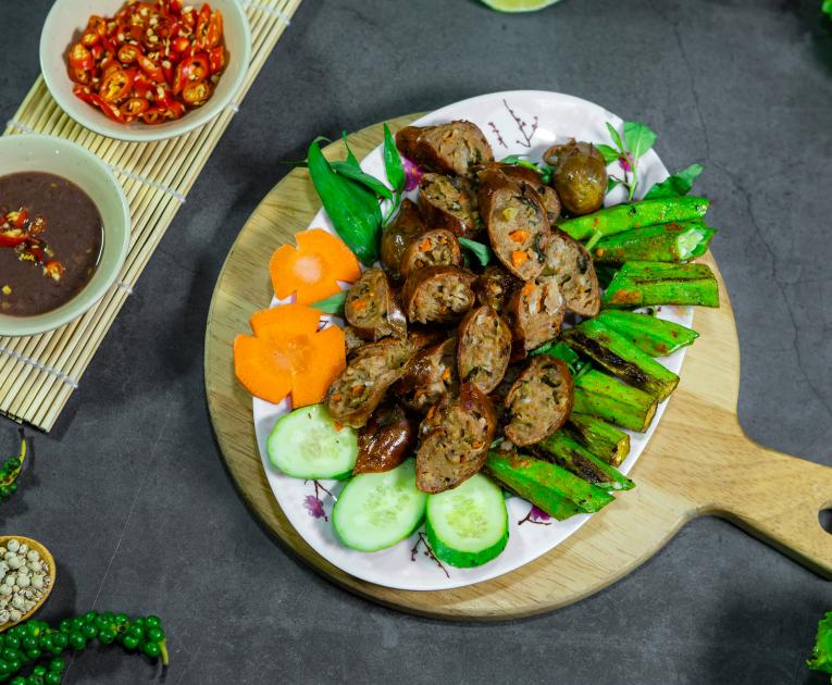 Dồi sụn nướng muối ớt