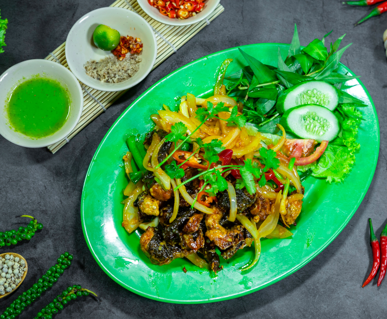 Ếch chiên nước mắm