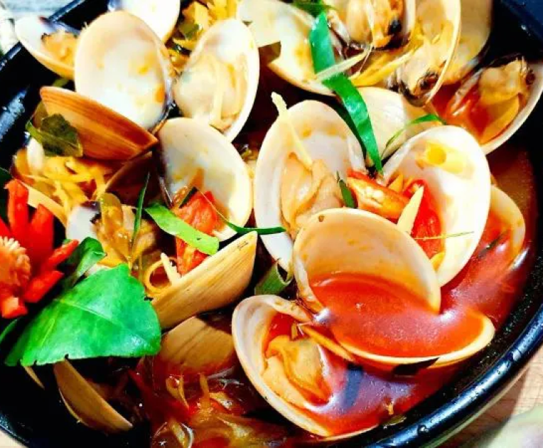 Nghêu hấp thái 