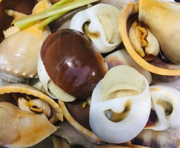 Ốc mỡ hấp thái