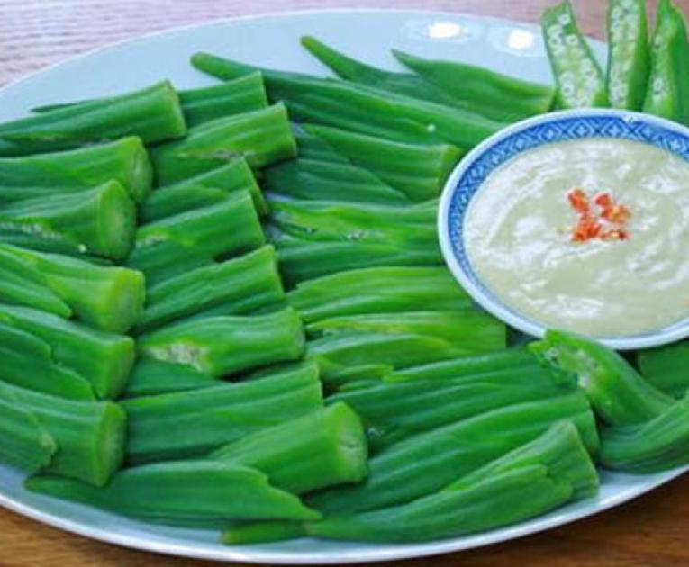 Đậu bắp luộc